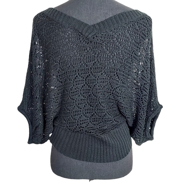 twentyone Whimsygoth Witchy Tie Front Crop Top One Size - Picture 4 of 8